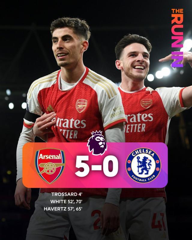 leyu乐鱼官网官网-5比0横扫切尔西！阿森纳驶上英超争冠快车道